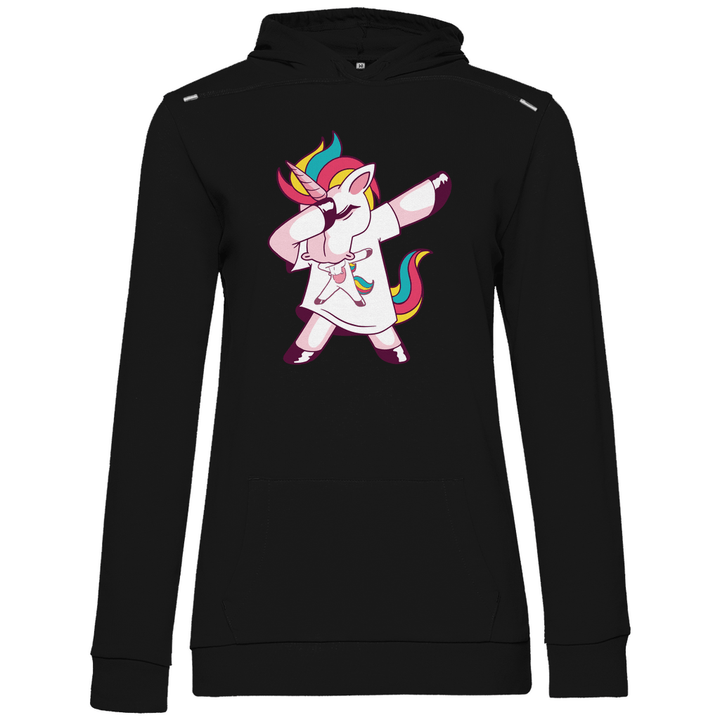 Dabbing Einhorn - Damen Hoodie - Textilzauber