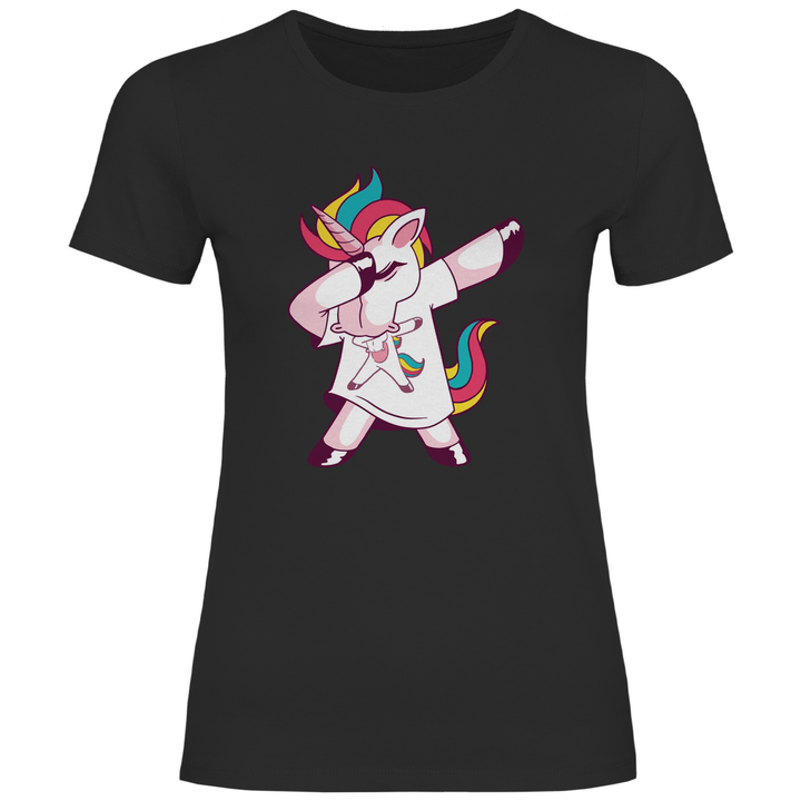 Dabbing Einhorn - Damen T - Shirt - Textilzauber