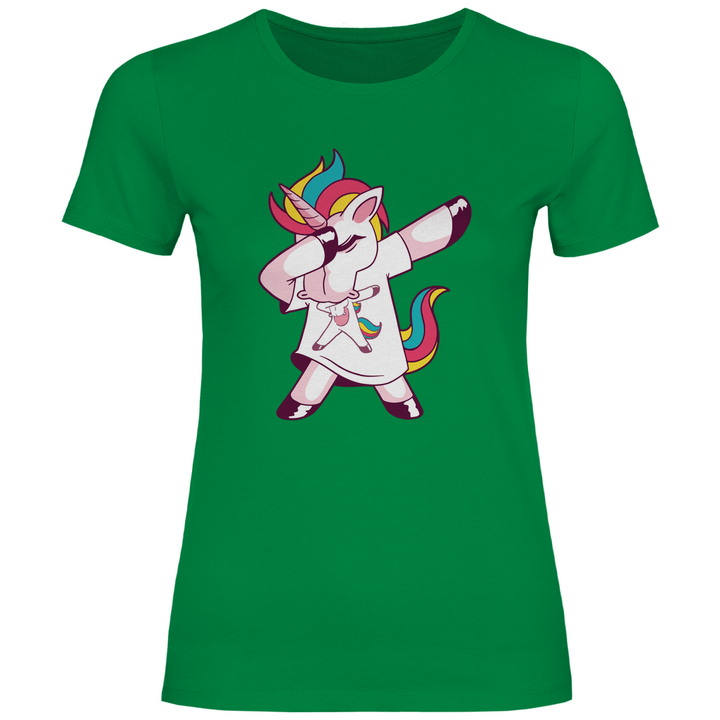 Dabbing Einhorn - Damen T - Shirt - Textilzauber