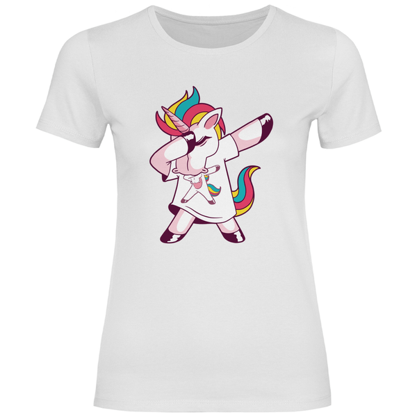 Dabbing Einhorn - Damen T - Shirt - Textilzauber