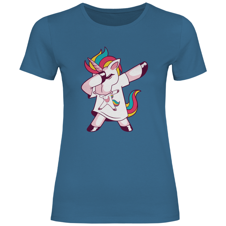 Dabbing Einhorn - Damen T - Shirt - Textilzauber