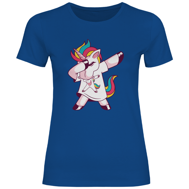 Dabbing Einhorn - Damen T - Shirt - Textilzauber