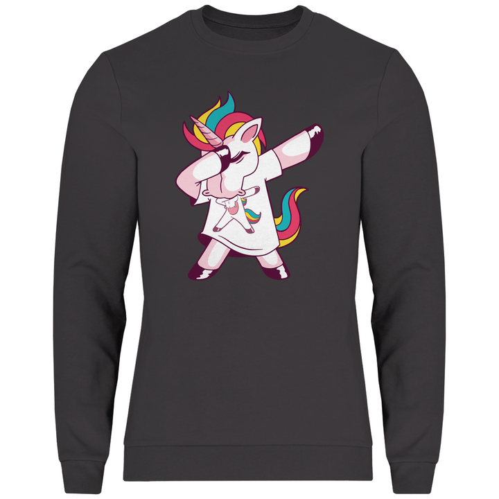 Dabbing Einhorn - Herren Sweatshirt - Textilzauber