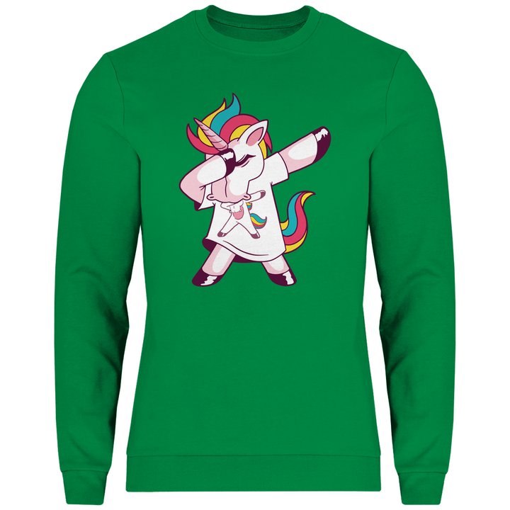 Dabbing Einhorn - Herren Sweatshirt - Textilzauber