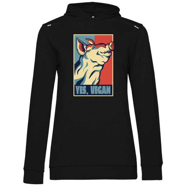 Yes, Vegan Schwein - Damen Hoodie