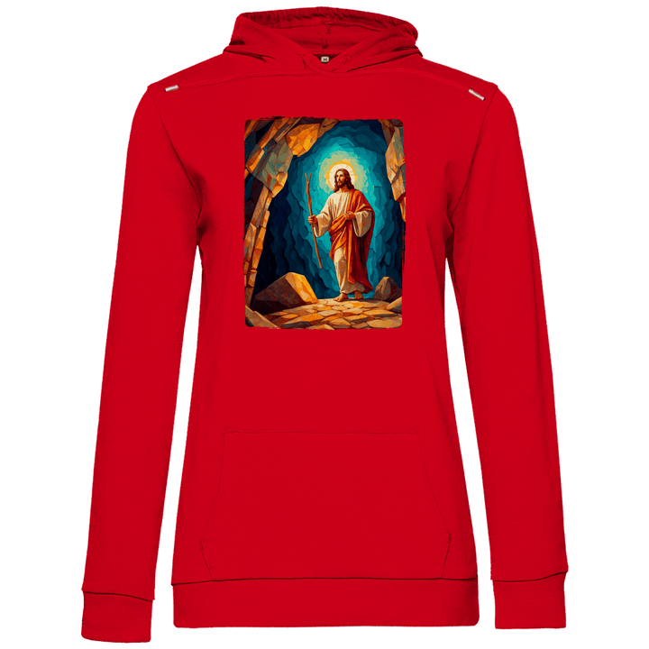 Der Auferstandene - Damen Hoodie - Textilzauber