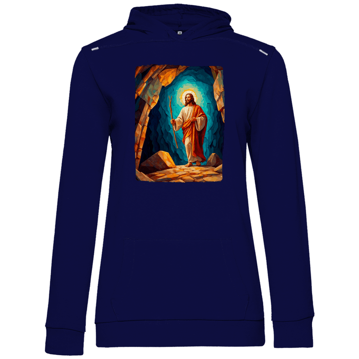 Der Auferstandene - Damen Hoodie - Textilzauber