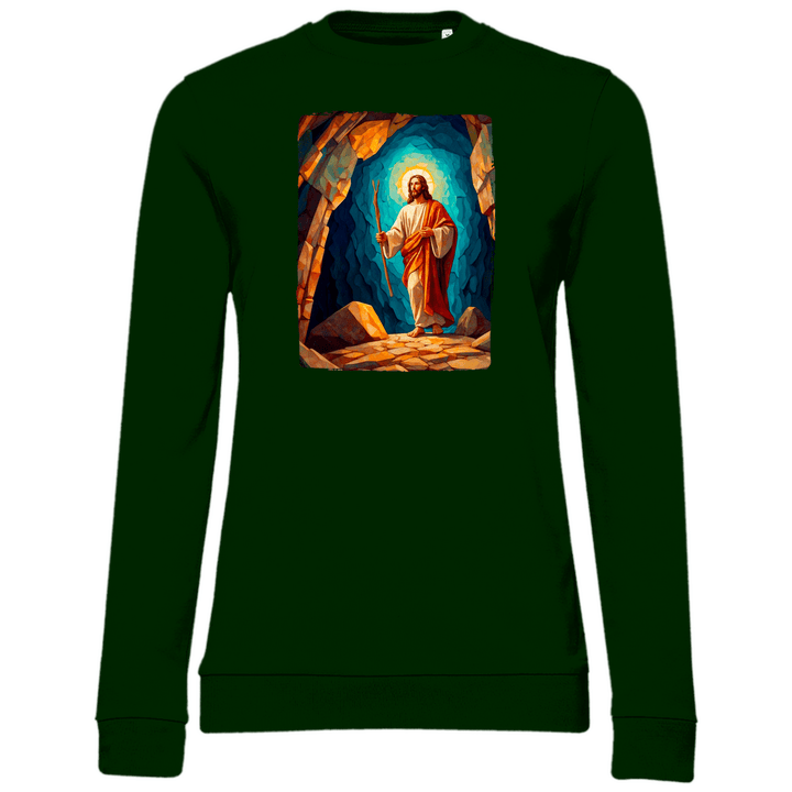 Der Auferstandene - Damen Sweatshirt - Textilzauber