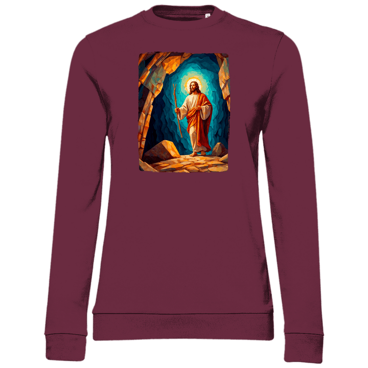 Der Auferstandene - Damen Sweatshirt - Textilzauber