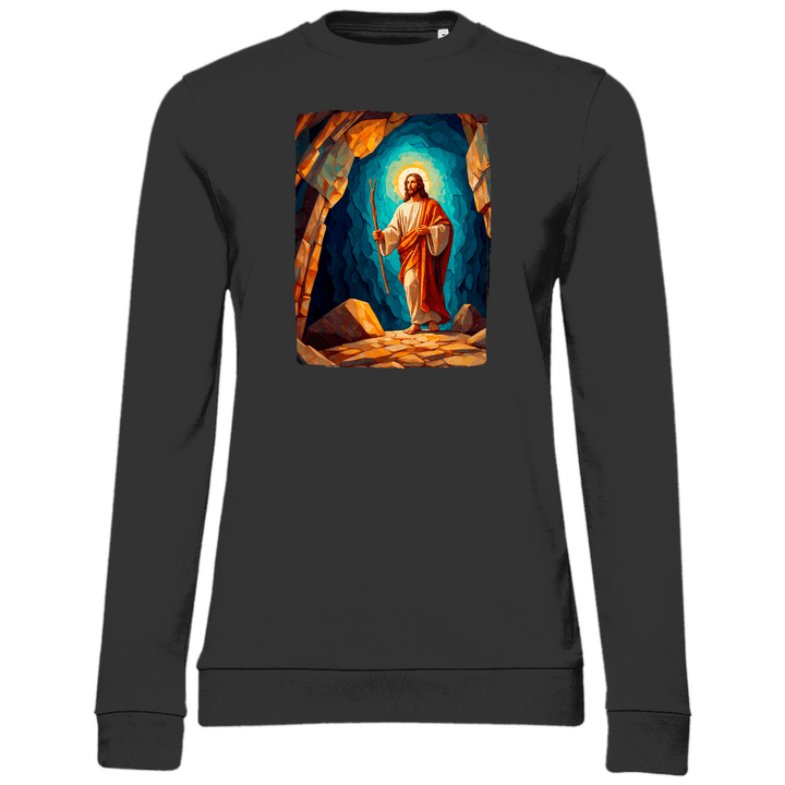 Der Auferstandene - Damen Sweatshirt - Textilzauber