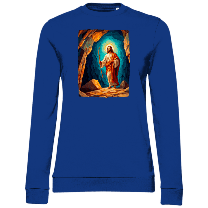 Der Auferstandene - Damen Sweatshirt - Textilzauber