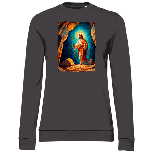 Der Auferstandene - Damen Sweatshirt - Textilzauber
