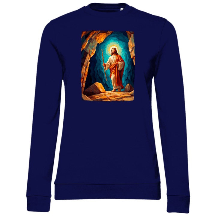 Der Auferstandene - Damen Sweatshirt - Textilzauber