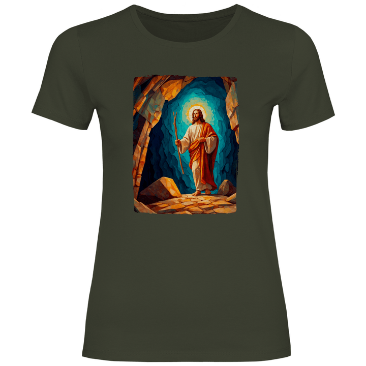 Der Auferstandene - Damen T - Shirt - Textilzauber