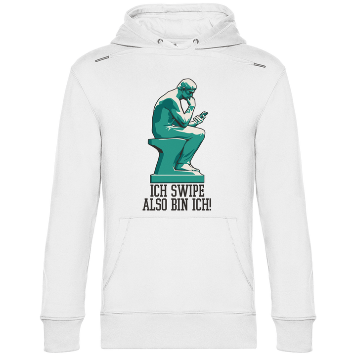 Der Handy - Denker - Herren Hoodie - Textilzauber
