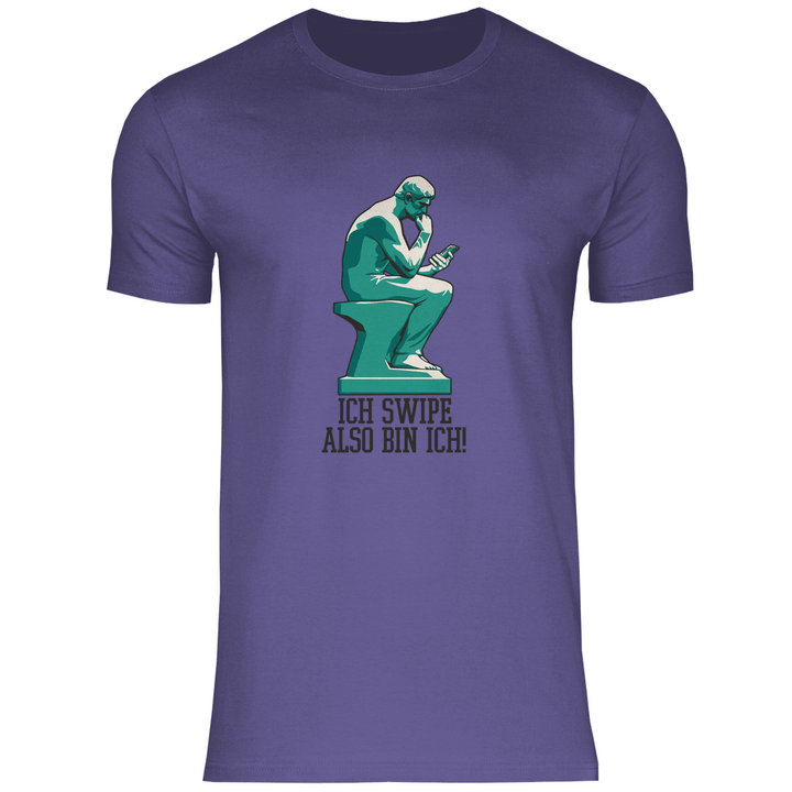 Der Handy - Denker - Herren T - Shirt - Textilzauber