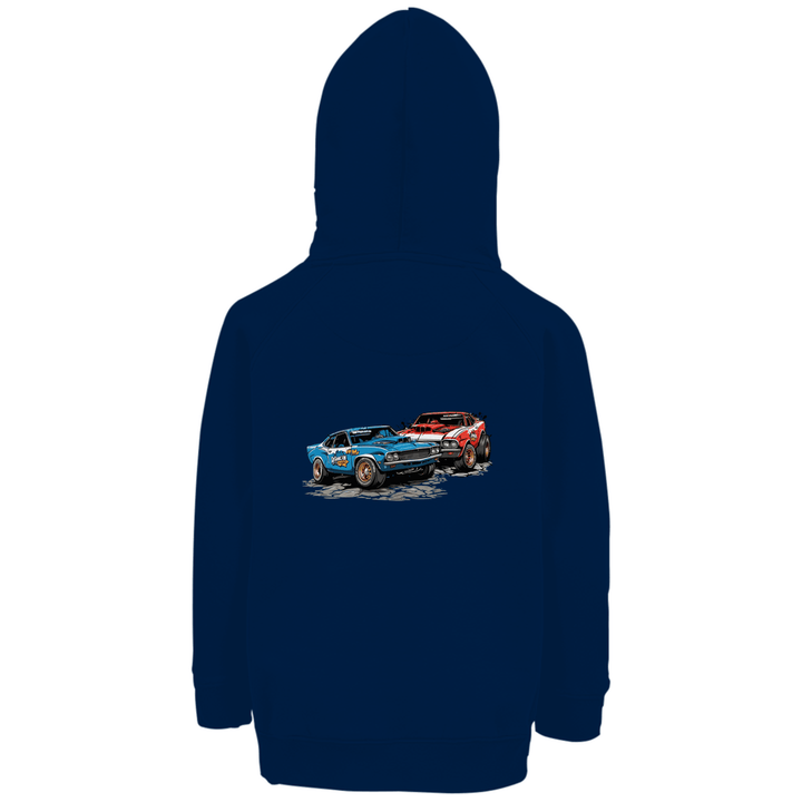 Derby - Champions - Premium Bio Kinderhoodie mit Rückendruck - Textilzauber