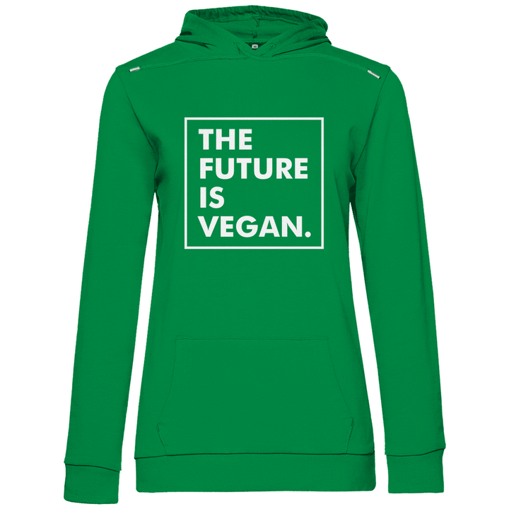 Die Zukunft ist vegan - Damen Hoodie - Textilzauber