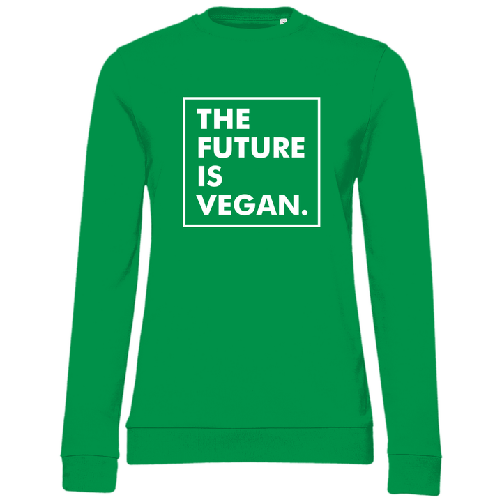 Die Zukunft ist vegan - Damen Sweatshirt - Textilzauber