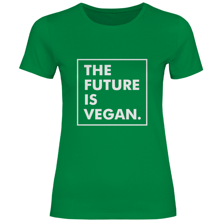 Die Zukunft ist vegan - Damen T - Shirt - Textilzauber