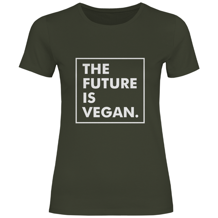 Die Zukunft ist vegan - Damen T - Shirt - Textilzauber