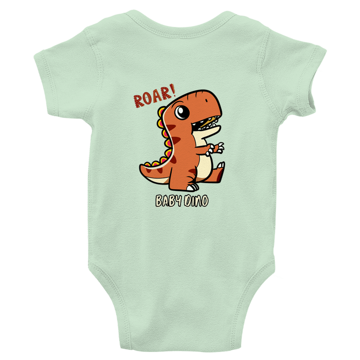 Dino Abenteuer - Bio Baby - Body mit Rückendruck - Textilzauber