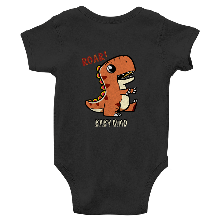 Dino Abenteuer - Bio Baby - Body mit Rückendruck - Textilzauber