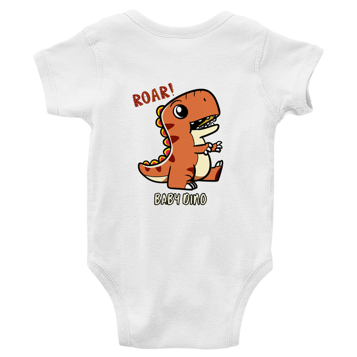 Dino Abenteuer - Bio Baby - Body mit Rückendruck - Textilzauber