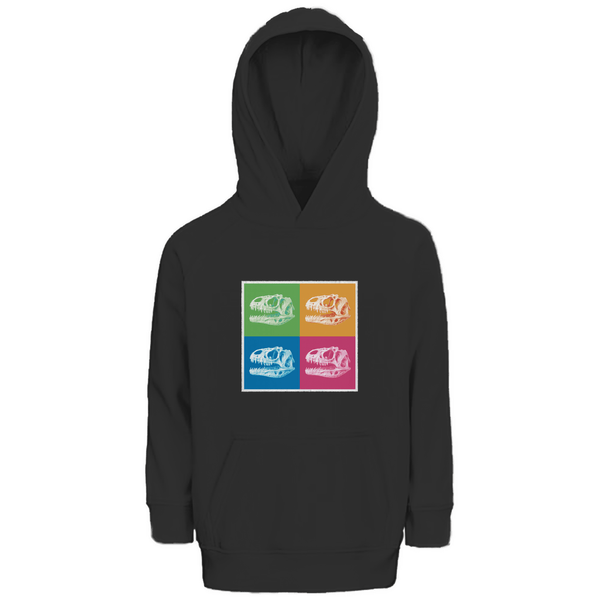 Dino Pop - Art - Premium Bio Kinderhoodie - Textilzauber