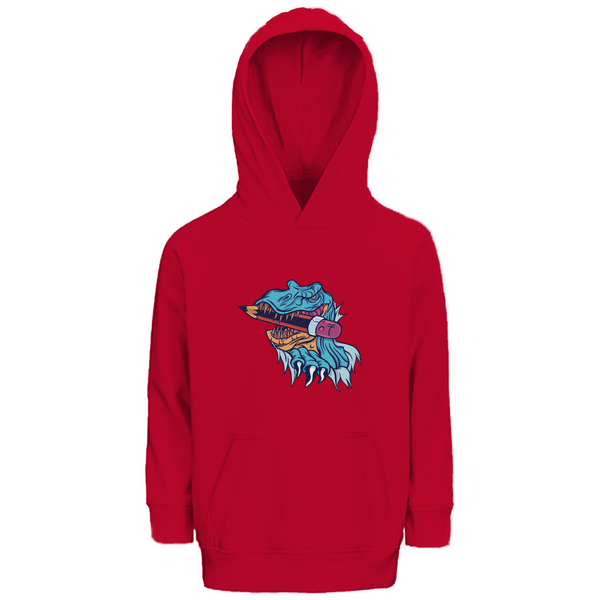 Dino - Schreibspaß - Premium Bio Kinderhoodie - Textilzauber