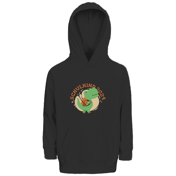 Dino Schulkind 2024 - Premium Bio Kinderhoodie - Textilzauber