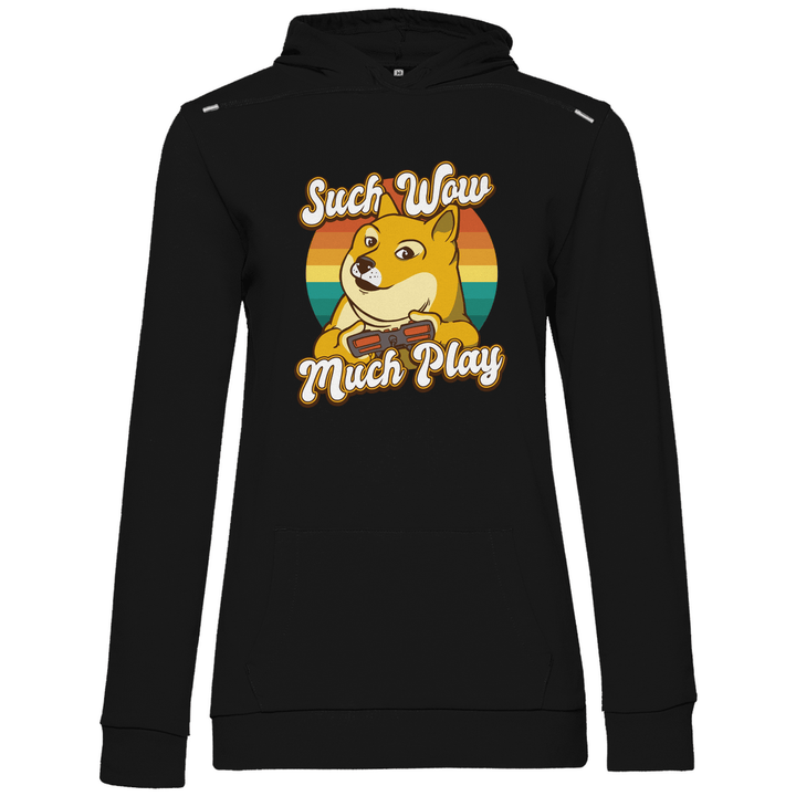 Doge Gamer - Damen Hoodie - Textilzauber