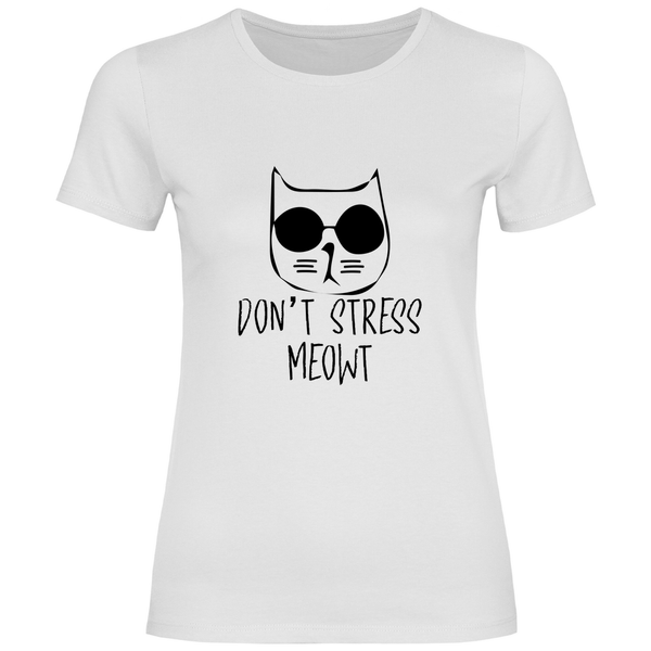 Don't Stress Meowt - Damen T - Shirt - Textilzauber