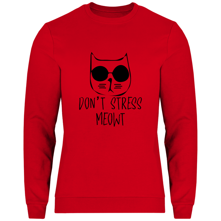 Don't Stress Meowt - Herren Sweatshirt - Textilzauber