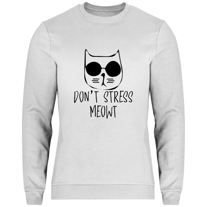 Don't Stress Meowt - Herren Sweatshirt - Textilzauber