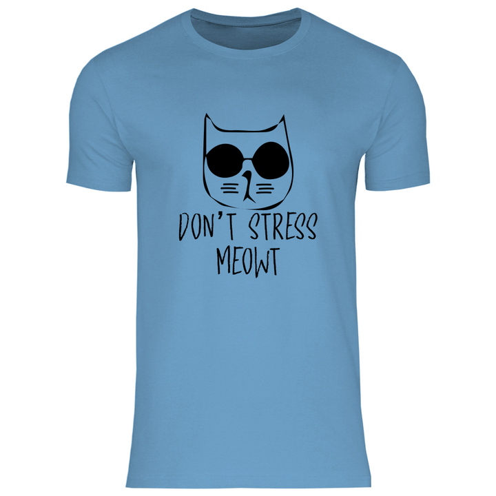 Don't Stress Meowt - Herren T - Shirt - Textilzauber