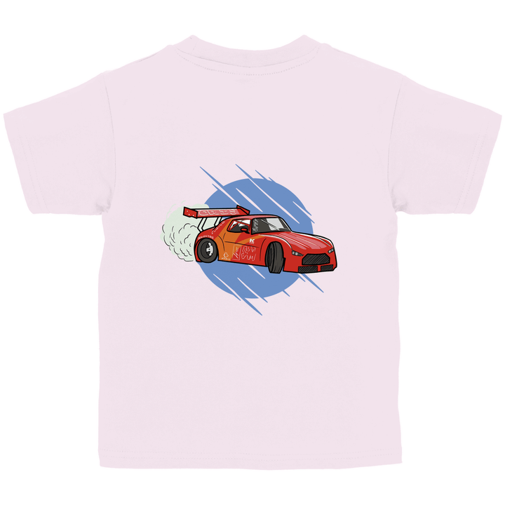 Driftkönig - Kinder T - Shirt mit Rückendruck - Textilzauber