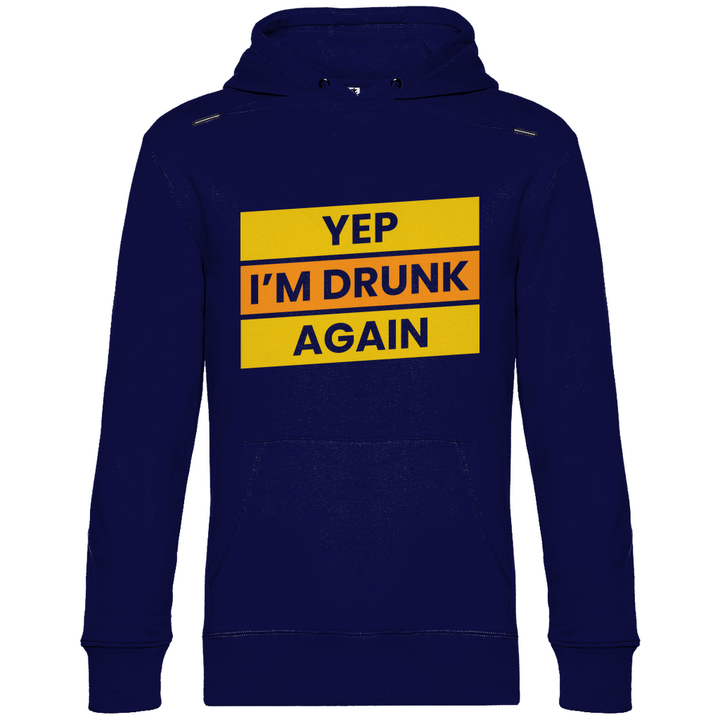 Drunk again - Herren Hoodie - Textilzauber