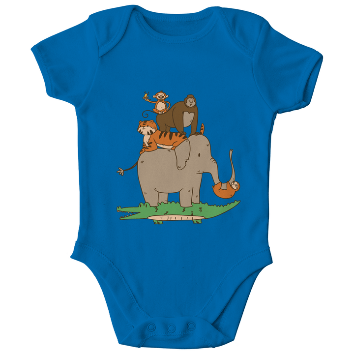 Dschungeltiere Bio Baby - Body - Textilzauber
