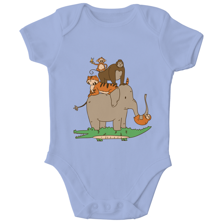 Dschungeltiere Bio Baby - Body - Textilzauber