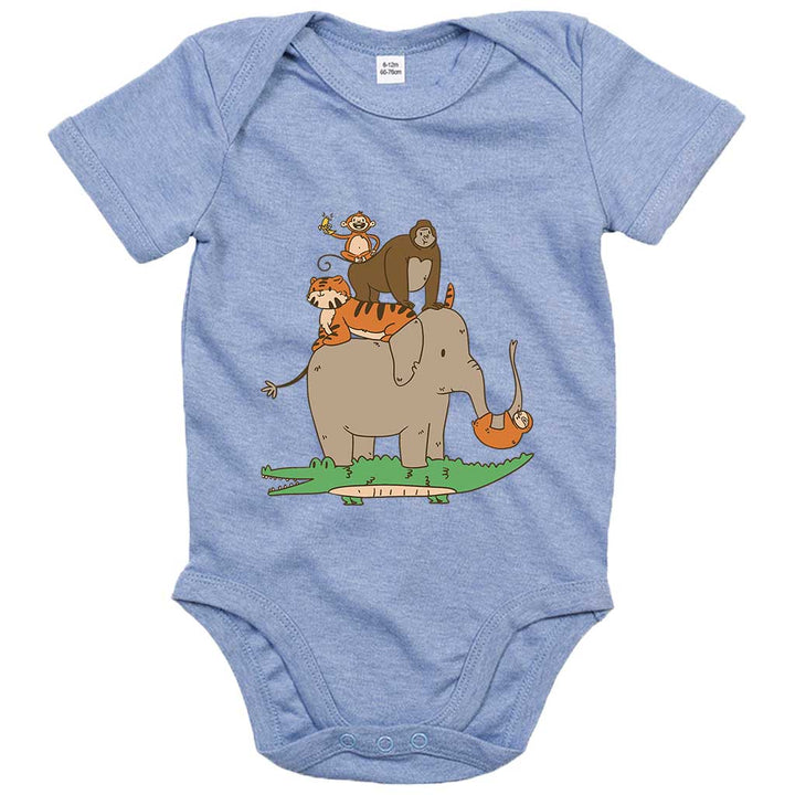 Dschungeltiere Bio Baby - Body - Textilzauber