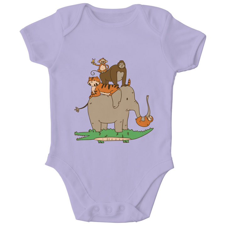 Dschungeltiere Bio Baby - Body - Textilzauber