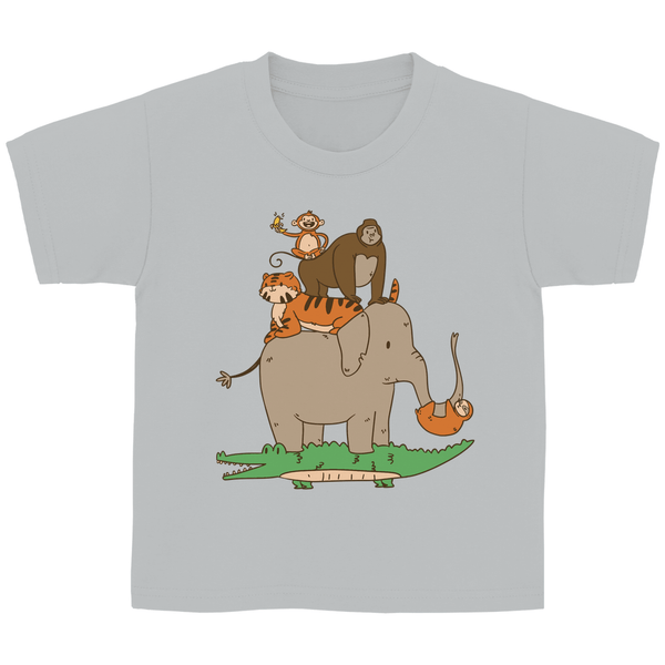 Dschungeltiere Kinder T - Shirt - Textilzauber