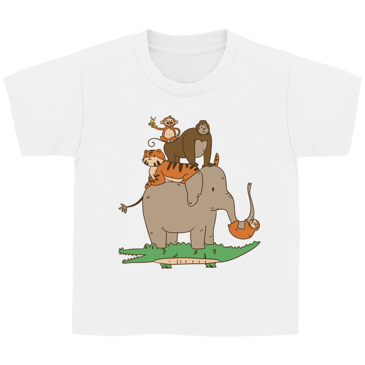 Dschungeltiere Kinder T - Shirt - Textilzauber