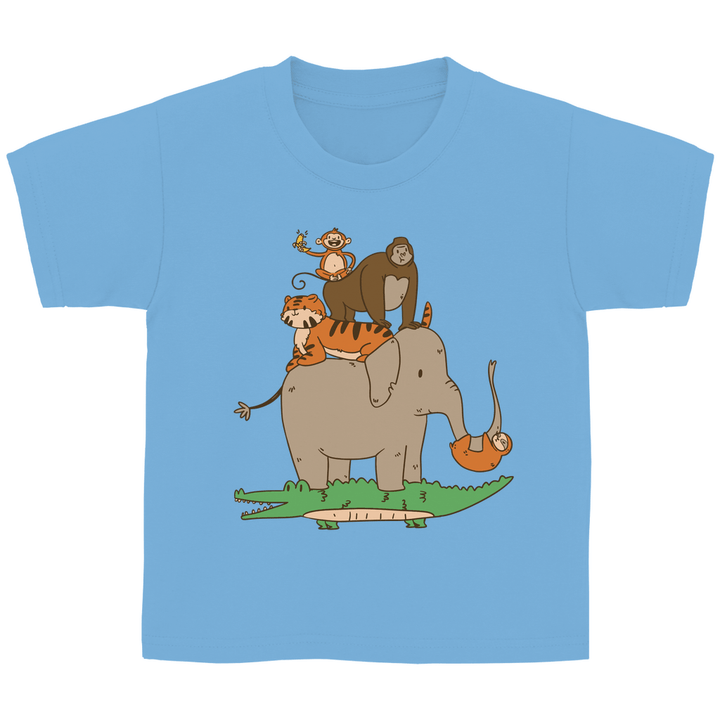 Dschungeltiere Kinder T - Shirt - Textilzauber