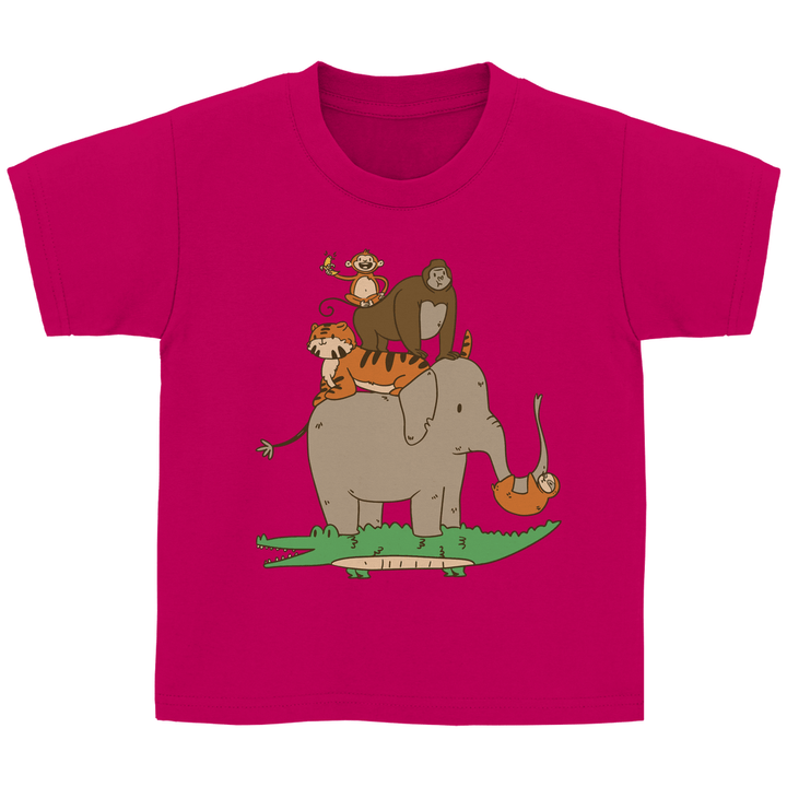 Dschungeltiere Kinder T - Shirt - Textilzauber