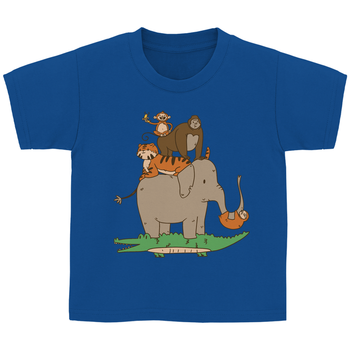 Dschungeltiere Kinder T - Shirt - Textilzauber