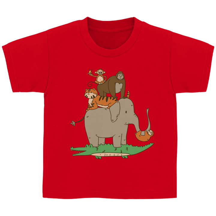 Dschungeltiere Kinder T - Shirt - Textilzauber