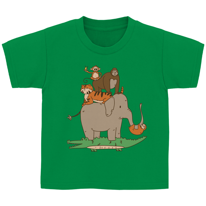 Dschungeltiere Kinder T - Shirt - Textilzauber