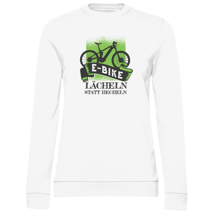 E - Bike Lächeln - Damen Sweatshirt - Textilzauber